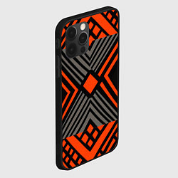 Чехол для iPhone 12 Pro Узор в этническом стиле племени масаев, цвет: 3D-черный — фото 2