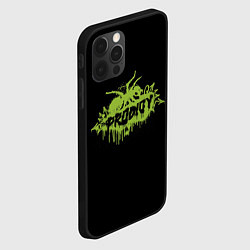 Чехол для iPhone 12 Pro The Prodigy green spider, цвет: 3D-черный — фото 2
