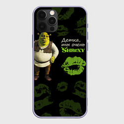Чехол для iPhone 12 Pro Shrexy Shrek, цвет: 3D-светло-сиреневый