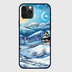 Чехол для iPhone 12 Pro Зима предновогоднее настроение, цвет: 3D-черный