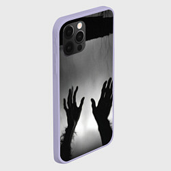 Чехол для iPhone 12 Pro Руки зомби в ночном тумане, цвет: 3D-светло-сиреневый — фото 2