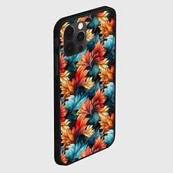 Чехол для iPhone 12 Pro Нарисованная трава паттерн, цвет: 3D-черный — фото 2