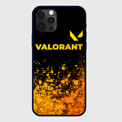 Чехол для iPhone 12 Pro Valorant - gold gradient посередине, цвет: 3D-черный