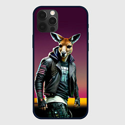 Чехол для iPhone 12 Pro Cool kangaroo - ai art, цвет: 3D-черный