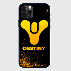 Чехол для iPhone 12 Pro Destiny - gold gradient, цвет: 3D-черный