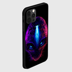 Чехол для iPhone 12 Pro UFO alien head, цвет: 3D-черный — фото 2