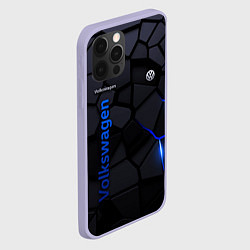 Чехол для iPhone 12 Pro Volkswagen - плиты с эффектом свечения, цвет: 3D-светло-сиреневый — фото 2