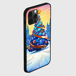 Чехол для iPhone 12 Pro Новогоднее настроение елочка, цвет: 3D-черный — фото 2