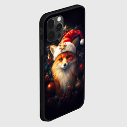 Чехол для iPhone 12 Pro New year s fox, цвет: 3D-черный — фото 2