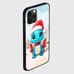 Чехол для iPhone 12 Pro Ветрокрылый дракон удачи, цвет: 3D-черный — фото 2