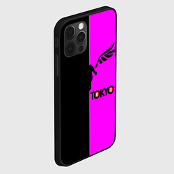 Чехол для iPhone 12 Pro Токийские мстители черно-розовый, цвет: 3D-черный — фото 2