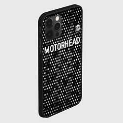 Чехол для iPhone 12 Pro Motorhead glitch на темном фоне посередине, цвет: 3D-черный — фото 2