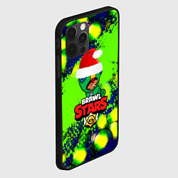 Чехол для iPhone 12 Pro Brawl stars leon green color, цвет: 3D-черный — фото 2