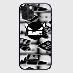 Чехол для iPhone 12 Pro Geometry dash gamer, цвет: 3D-черный