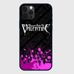 Чехол для iPhone 12 Pro Bullet For My Valentine rock legends посередине, цвет: 3D-черный