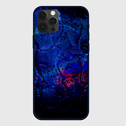 Чехол для iPhone 12 Pro Капли воды на стекле, цвет: 3D-черный