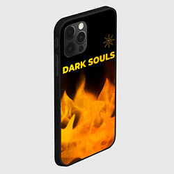 Чехол для iPhone 12 Pro Dark Souls - gold gradient посередине, цвет: 3D-черный — фото 2