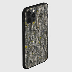 Чехол для iPhone 12 Pro Узор коры дерева, цвет: 3D-черный — фото 2
