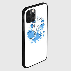 Чехол для iPhone 12 Pro Снежный кото-ангел, цвет: 3D-черный — фото 2