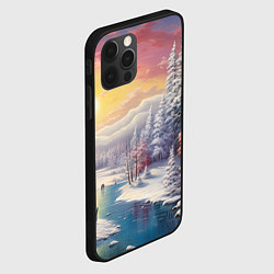 Чехол для iPhone 12 Pro Сказочное сияние нового года, цвет: 3D-черный — фото 2