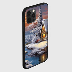 Чехол для iPhone 12 Pro Зимний бал новогодних огней, цвет: 3D-черный — фото 2