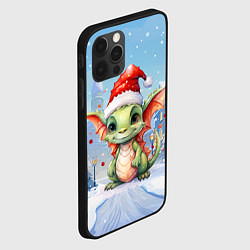 Чехол для iPhone 12 Pro Дракон зимние дни, цвет: 3D-черный — фото 2