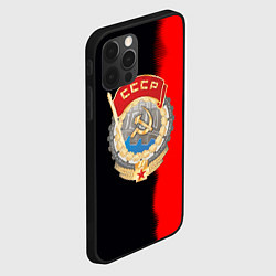 Чехол для iPhone 12 Pro СССР страна наша, цвет: 3D-черный — фото 2