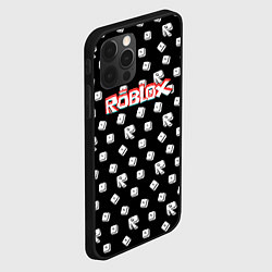 Чехол для iPhone 12 Pro Roblox pattern game, цвет: 3D-черный — фото 2
