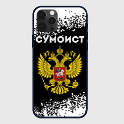 Чехол iPhone 12 Pro Сумоист из России и герб РФ