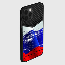 Чехол для iPhone 12 Pro Стёганные ромбы: русский хакер, цвет: 3D-черный — фото 2
