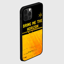Чехол для iPhone 12 Pro Bring Me the Horizon - gold gradient посередине, цвет: 3D-черный — фото 2