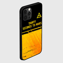 Чехол для iPhone 12 Pro Thirty Seconds to Mars - gold gradient посередине, цвет: 3D-черный — фото 2