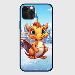 Чехол для iPhone 12 Pro Маленький элемент зимнего чуда, цвет: 3D-черный