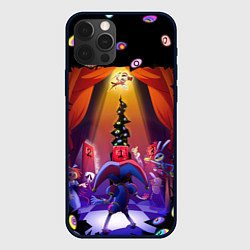 Чехол для iPhone 12 Pro Pomni looking for exit the Amazing Digital Circus, цвет: 3D-черный