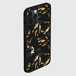 Чехол для iPhone 12 Pro Карпы кои и дождь, цвет: 3D-черный — фото 2