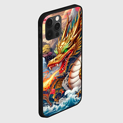 Чехол для iPhone 12 Pro Dragon tattoo - irezumi, цвет: 3D-черный — фото 2