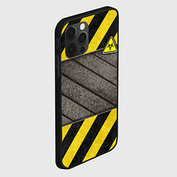 Чехол для iPhone 12 Pro Сталь и биологическая опасность, цвет: 3D-черный — фото 2