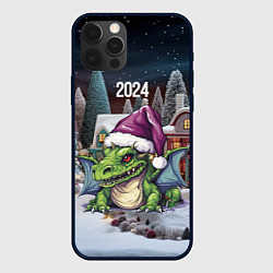 Чехол для iPhone 12 Pro Дракоша 2024, цвет: 3D-черный