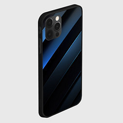 Чехол для iPhone 12 Pro Синий хаос, цвет: 3D-черный — фото 2