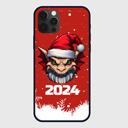 Чехол для iPhone 12 Pro 2024 год дракона, цвет: 3D-черный