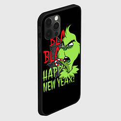 Чехол для iPhone 12 Pro Grinch - happy New Year, цвет: 3D-черный — фото 2