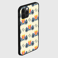 Чехол для iPhone 12 Pro Подарок на карете и ромб, цвет: 3D-черный — фото 2