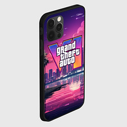 Чехол для iPhone 12 Pro GTA 6 nigh city, цвет: 3D-черный — фото 2