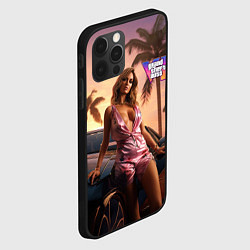 Чехол для iPhone 12 Pro GTA 6 girl, цвет: 3D-черный — фото 2