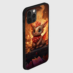 Чехол для iPhone 12 Pro Дракон тайный повелитель елок, цвет: 3D-черный — фото 2