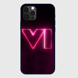 Чехол для iPhone 12 Pro GTA 6 Neon, цвет: 3D-черный