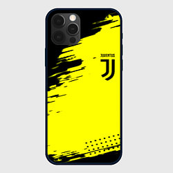 Чехол для iPhone 12 Pro Juventus спортивные краски, цвет: 3D-черный
