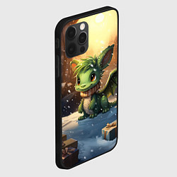 Чехол для iPhone 12 Pro Дракон дух рождества, цвет: 3D-черный — фото 2