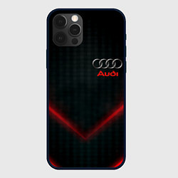 Чехол для iPhone 12 Pro Audi stripes neon, цвет: 3D-черный