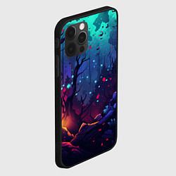 Чехол для iPhone 12 Pro Абстрактный камуфляж в кислотных абстрактных пятна, цвет: 3D-черный — фото 2